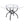 Marina - Round Dining Table - Gunmetal