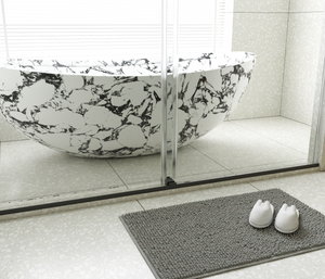 56-60"W x 76"H Frameless Double Sliding Soft-Close Shower Door