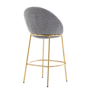 Celano Indoor Metal Upholstered Barstool Set of 2