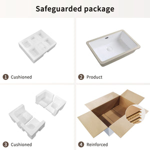 Rectangular Undermount Bathroom Sink