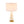 D15x26.7' White and Gold Alabaster Slab Table Lamp