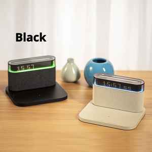 Wireless Charging Clock Night Ligh And Bluetooth Speaker