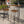 Dione Outdoor Industrial Acacia Wood Bar Set With Metal Frame And Slat Paneling - Brown