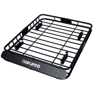 Motoring Rooftop Cargo Carrier Basket Steel Universal Fit Roof Rack