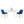 Aufurr Contemporary 3-Piece Dining Set White Round Dining Table with 2 Chairs