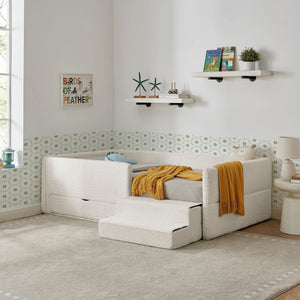 Safe Kids Bed With Guardrails And Storage