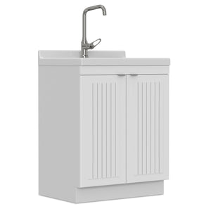 Murphy - Laundry Cabinet & Faucet And Stainless Steel Sink