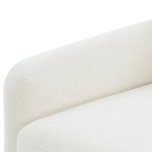 Tolland - Swivel Accent Chair With Antique Brass Nailhead Trim - Cream