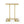 Modern Glam C Shaped End Table With Tempered Glass Top - Gold
