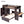 Loft Bed With A Stand Alone Bed, Shelves, Desk, And Wardrobe