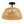 Twinkle - Double Lights Semi Flush With Shade - Black / Rattan