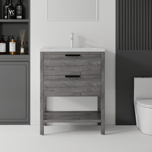 24 Inch Freestanding Bathroom Vanity with Sink