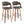 Pino - Mid Century Modern Fixed Height Barstool With Swivel & Round Footrest (Set of 2)
