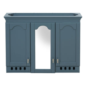 Wall Mount Mirror Cabinet With Adjustable Shelves, Soft Closing Hinges