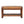 Solid Wood Small Buffalo Slatted Bench, Leather Upholstered, Open Storage