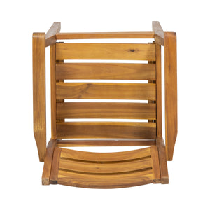 Stamford Dining Chairs Set of 2, Acacia Wood Patio Armchair
