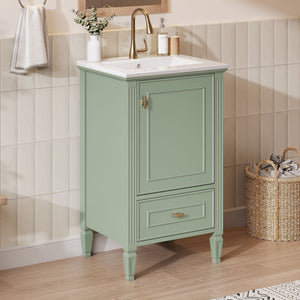 Retro Bathroom Vanity With Sink
