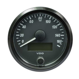 VDO SingleViu 80mm (3-1/8") Speedometer - 160MPH