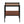 Modern Rectangle End Table (Set of 2) With Tempered Glass Tabletop And Layer - Brown