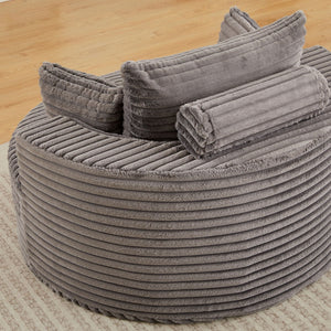 Modern Single Sofa With Backrest Pillow For Living Room