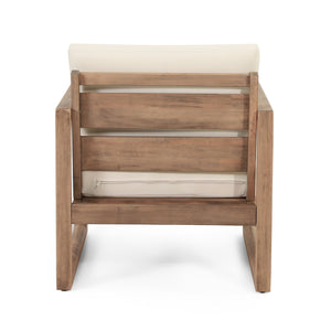 Outdoor Acacia Wood Patio Club Chair