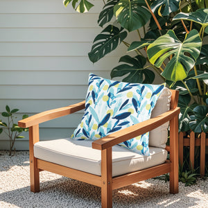 6 Pack Outdoor Pillow Covers - Coastal Leaves Design