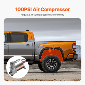 Air Shock Controller Kit 12V 100PSI On-Board Air Compressor System