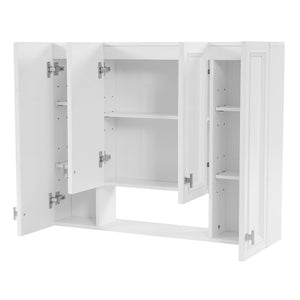 Wall Mounted Bathroom Cabinet With 5 Adjustable Shelves