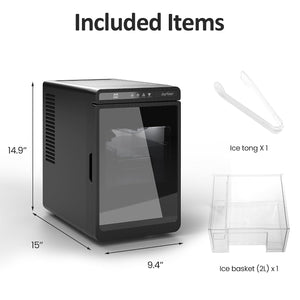 Clear Ice Maker, Compact Countertop Ice Machine