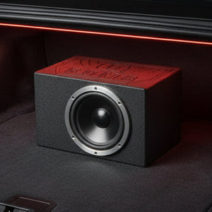 QPower QBOMB8VL Single 8 Inch Vented Ported Car Subwoofer Sub Box Enclosure