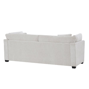 83.5" Modern Flared Arms Sofa (Beige)