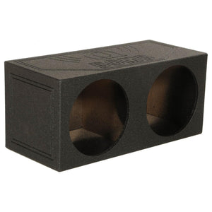 Q Power QBomb QBOMB12S Dual 12" Sealed Port Subwoofer Sub Box w/ Bedliner Spray