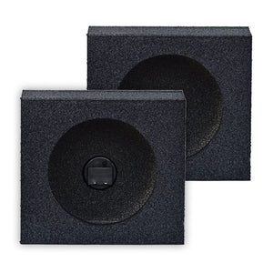 QPower QBomb QBTW6.5 Single 6.5" Bedliner Spray Car Speaker Enclosures, 2 Pack