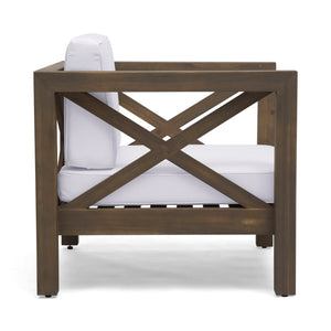 Brava Mid-Century Modern Club Chair with Water Resistant Cushions