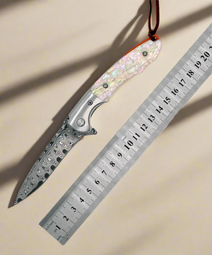 Pearl Japanese VG10 Pocket Knife with Clip & Mother of Pearl Handle