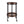 Oval 2 Shelf Dark Kitchen Cart