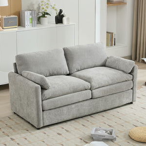 Cozy Upholstered Cushion Loveseat Sofa For Living Room