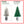 4.5FT Flocked Christmas Tree with Pot Base and LED Lights