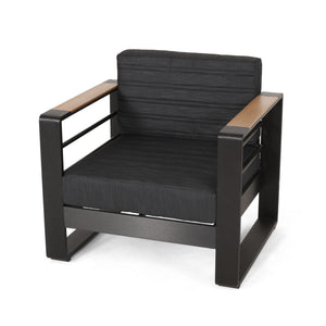 Giovanna Club Chair Set With Aluminum Frame