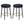 Stylish Design Counter Stools (Set of 2)