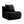 Armless Sofa With Pillow Teddy Fabric - Black