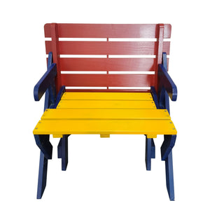 Kids Multi-Functional Arm Chair, Table With 2 Benches All-In-One Set
