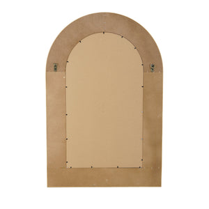 24.2"x36" Woven Texture Decorative Arched Mirror