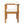 Outdoor Dining Chair Set of 4 with Curved Acacia Wood Arms and Cream Cushions