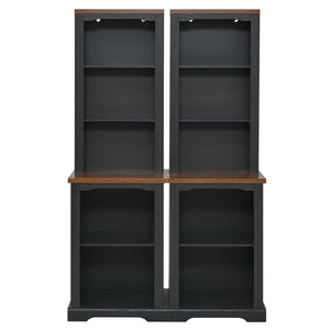ON-TREND Two-Piece Elegant Freestanding Tall Cabinet