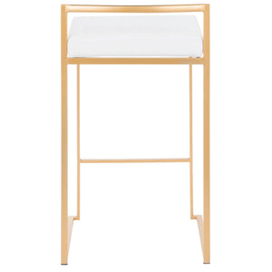 Fuji - Contemporary / Glam Design Counter Stool (Set of 2)