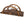 Wooden Garden Bridge Arc Footbridge With Half Wheel Railings Solid Fi - Brown