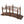 Outsunny - Fir Wood Garden Bridge Arc Walkway With Side Railings, Perfect For Backyards, Gardens, & Streams, Carbonized - Brown