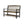 Slatted Bench With Built In Shelf