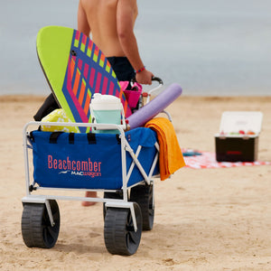 Mac Sports Collapsible Folding All Terrain Outdoor Utility Wagon Cart, Blue